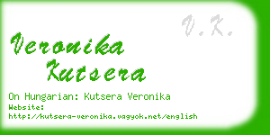 veronika kutsera business card